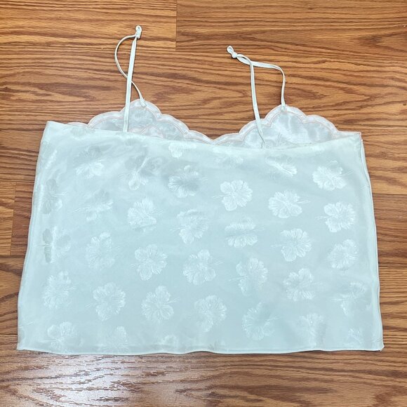 Vintage Victoria’s Secret Lace Lingerie Cami, Large, Pastel, Pink and White Top - Picture 2 of 6